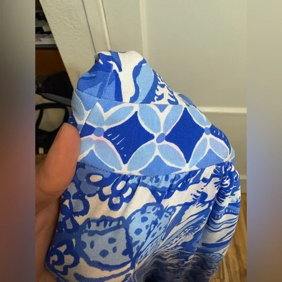 NWT Lilly Pulitzer SERENA V-NECK MAXI Dress Blue Tang Flocking Fabulous - Picture 9 of 11